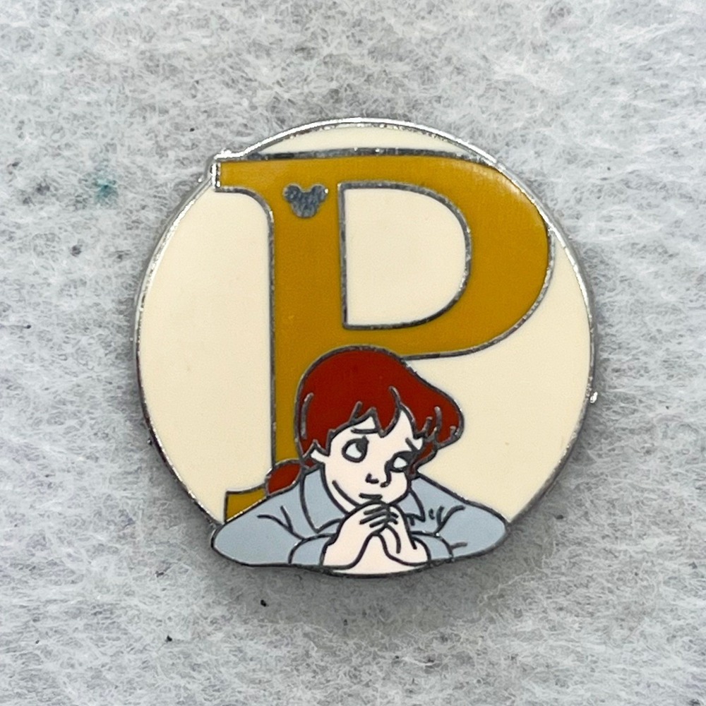 🔮 5/$25 Disney Alphabet P for Penny The Rescuers Pin